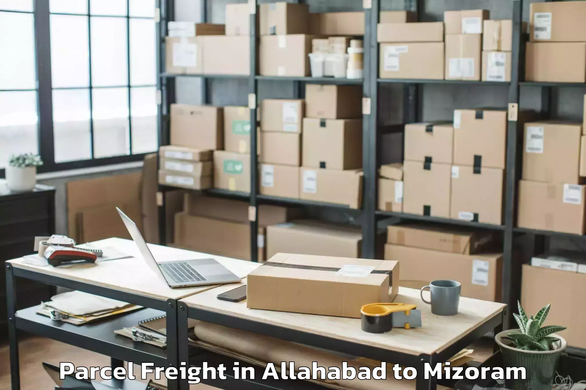 Expert Allahabad to Saitlaw Parcel Freight